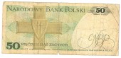 Bankovka Polsko 50 rub